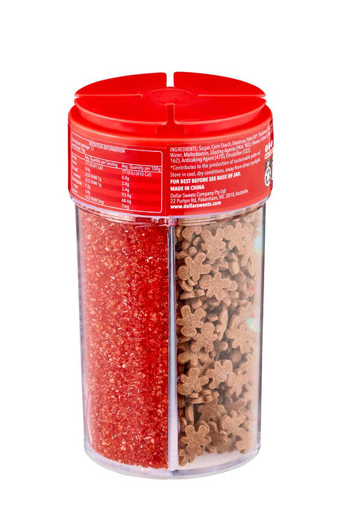 Front shot 2, Christmas Sprinkles Jar 120g