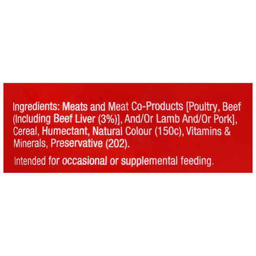 Ingredients 1, Beef Liver Dog Treats 500g