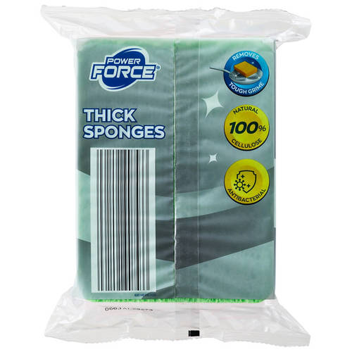 Front shot 3, Thick Sponges 4 Pack