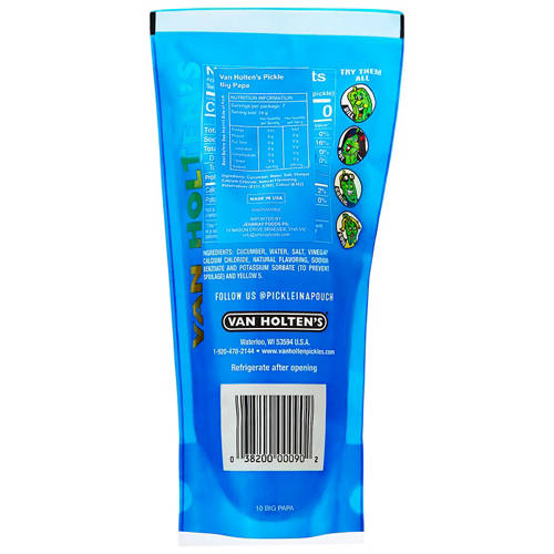 Front shot 2, Big Papa Pickle in a Pouch 196g