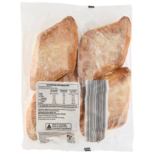 Front shot 2, Rustic Rolls 4 Pack 320g