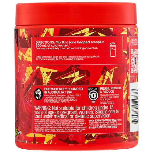 Front shot 3, PRE Caffeinated Pre-Workout 300g