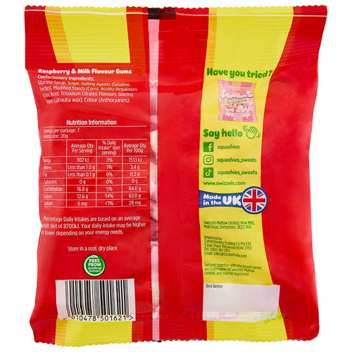 Front shot 2, Squashies Drumsticks 140g