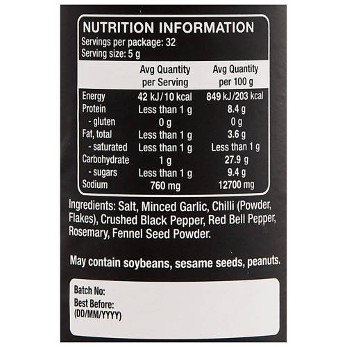 Nutrients 1, BBQ Rub Chicago Steak 160g