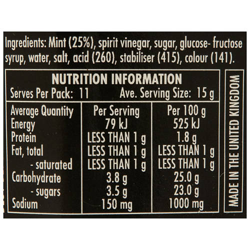 Nutrients 1, Mint Sauce 165g