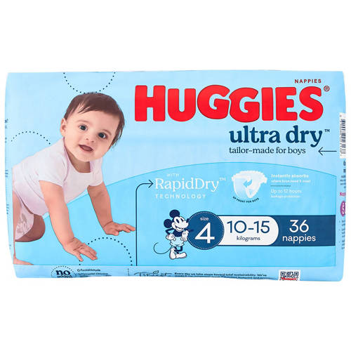 Front shot 2, Boy's Open Nappies Toddler Size 4