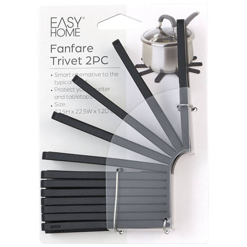 Front shot 3, Trivet 2 Pack Black