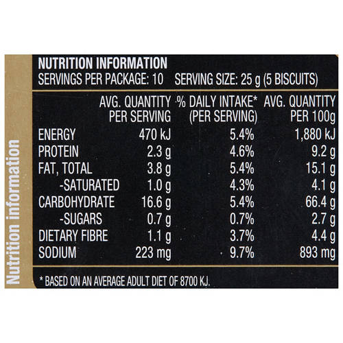 Nutrients 1, Cheeseboard Cracker Assortment 250g