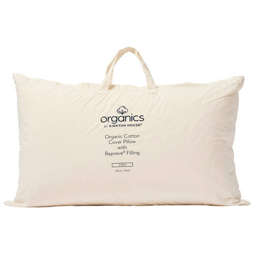 Organic Cotton Cover Pillow with Repreve Filling Product Image Front shot 01