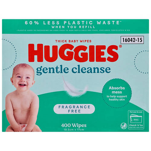 Front shot 2, Baby Wipes Fragrance Free 400 Pack