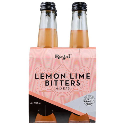 Front shot 2, Lemon Lime Bitters Mixers 4x330ml