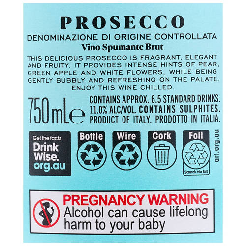 Nutrients 1, Prosecco DOC