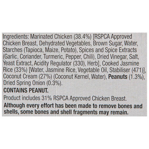 Ingredients 1, Yellow Chicken Curry Meal Kit 762g