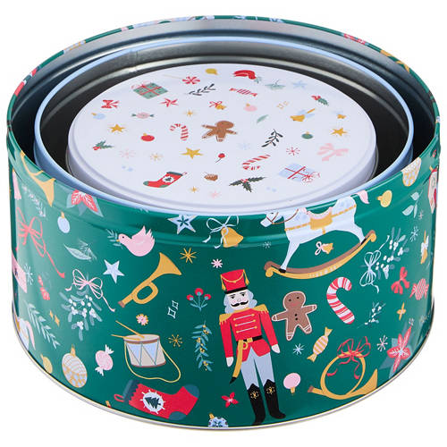 Front shot 4, Festive Cake Tins 3 Piece Set