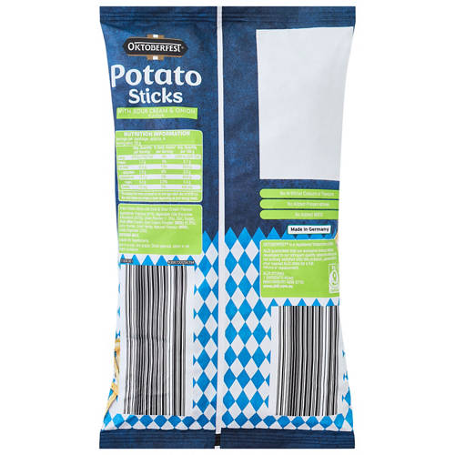 Front shot 2, Potato Sticks Sour Cream & Chives 125g