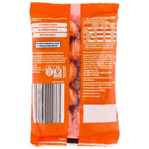 Front shot 2, Orange Dark Chocolate Mini Eggs 150g