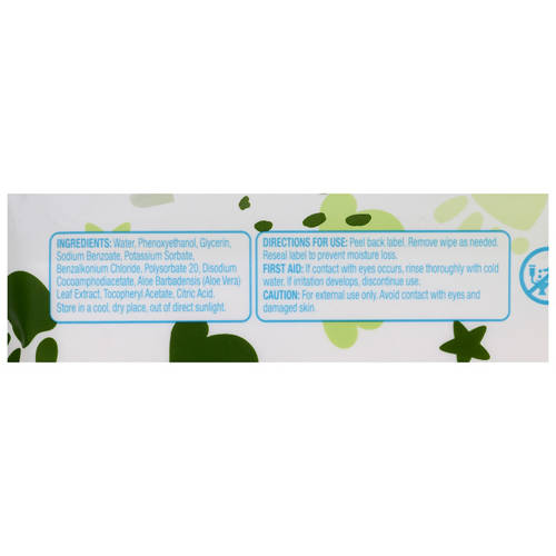 Ingredients 1, Antibacterial Wipes 20 Pack