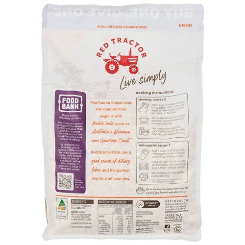 Front shot 3, Rolled Oats 1.6kg