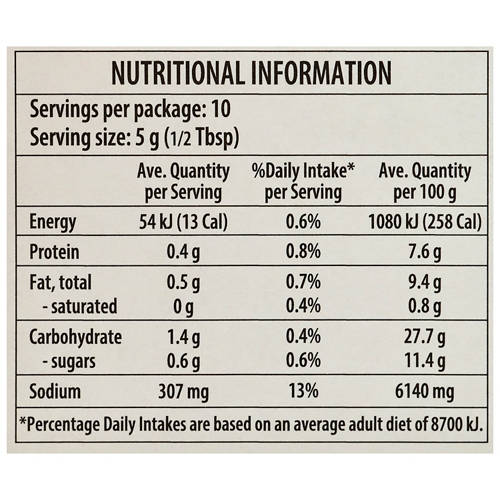 Nutrients 1, Food Craft Cape Herb and Spice Meal Solution Korma 50g