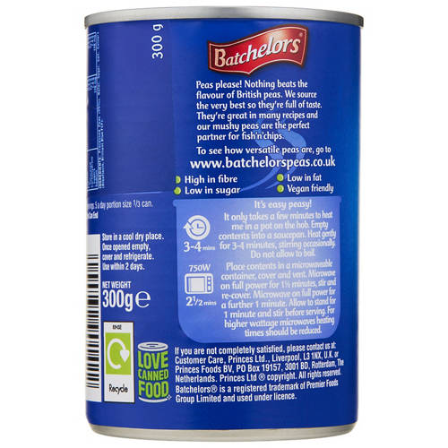 Front shot 2, Mushy Peas Original 300g