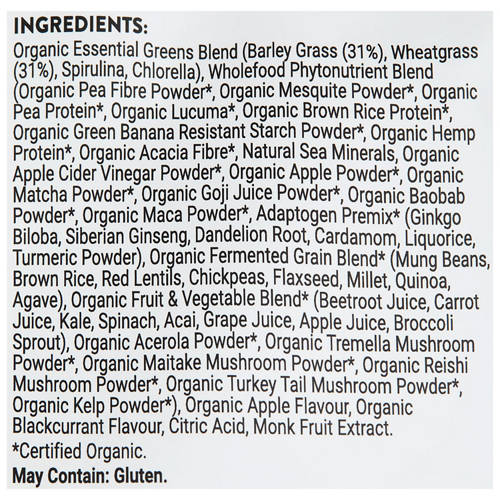 Ingredients 1, Daily Greens 500g