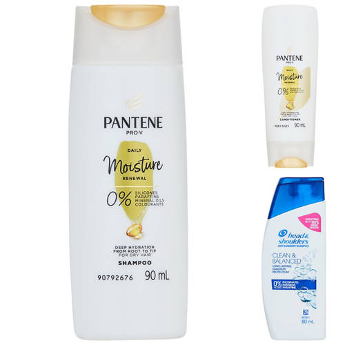 Group 1, Assorted Shampoo or Conditioner 80ml/90ml