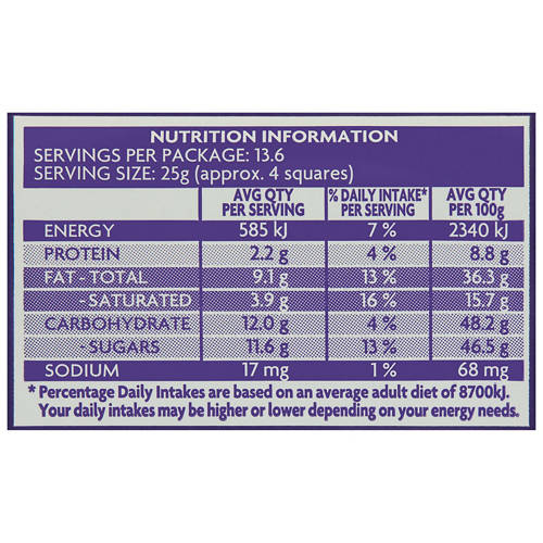 Nutrients 1, Hazelnut Chocolate Block 340g