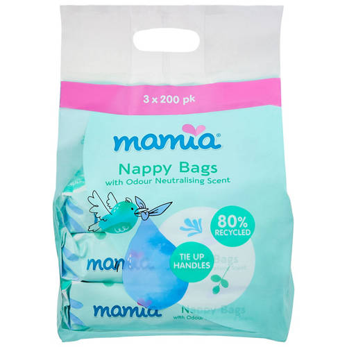 Front shot 2, Nappy Bags 3 x 200 Pack