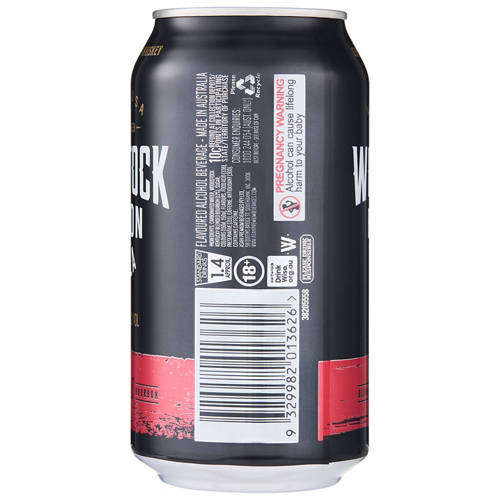 Front shot 4, Bourbon & Cola Cans 6 x 375ml