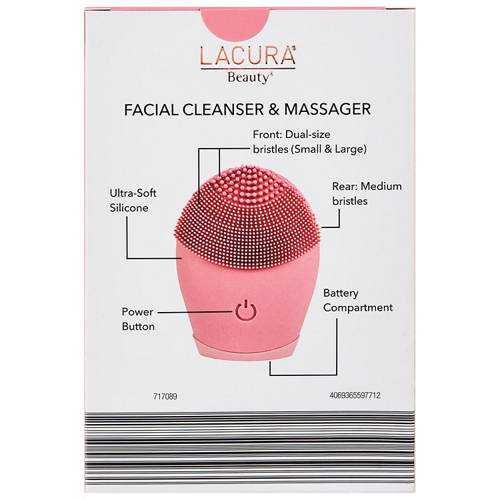 Front shot 3, Battery Operated Silicone Facial Cleanser and Massager