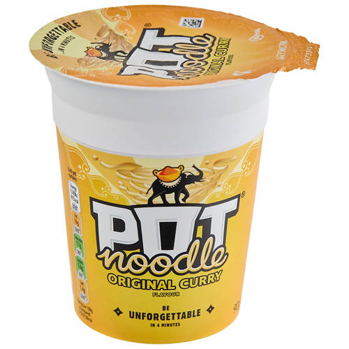 Original Curry Pot Noodle 90g Product Image Front shot 01