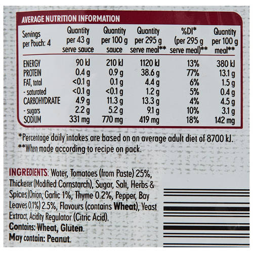 Nutrients 1, Beef & Red Wine Casserole Recipe Base 175g