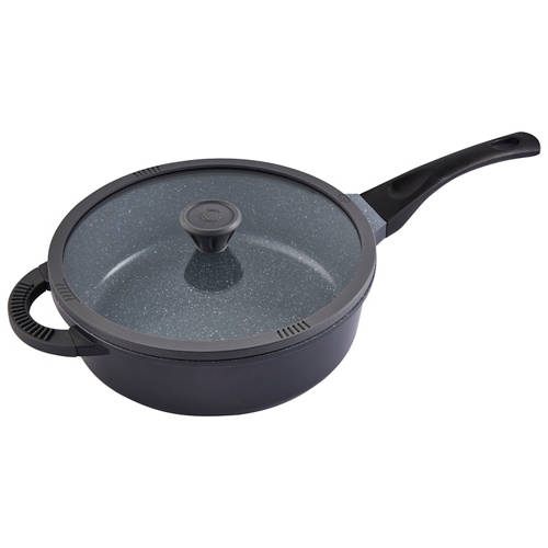 Cast Aluminium Frypan 28cm with Lid Product Image Front shot 01