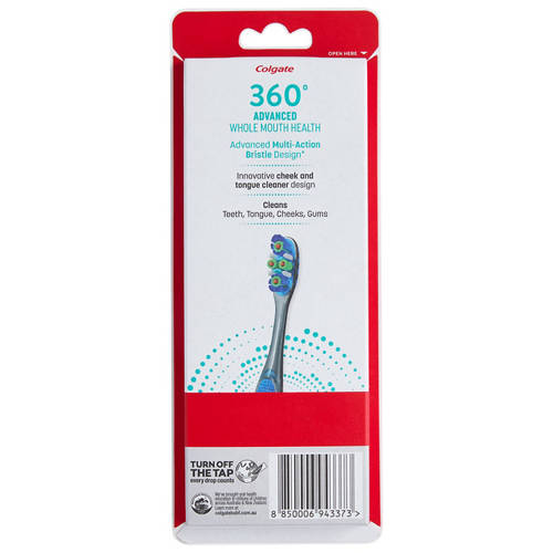 Front shot 2, 360 Advanced Toothbrush 4 Pack