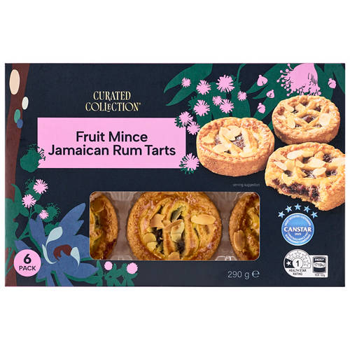 Front shot 2, Jamaican Rum Fruit Mince Tarts 290g
