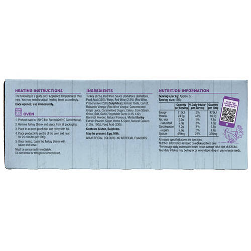 Front shot 4, Turkey Shanks with Red Wine Sauce