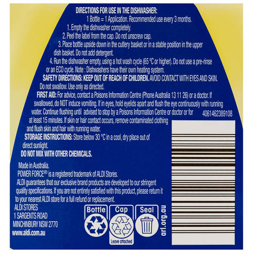 Front shot 4, Dishwasher Cleaner 250ml