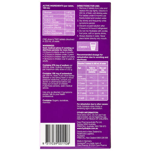Front shot 4, Electrolyte Tablets 40 Pack