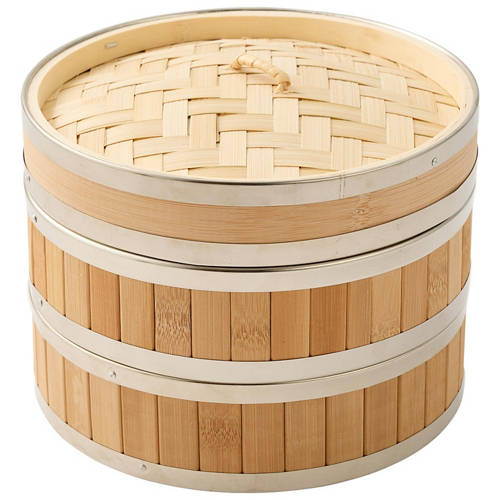 Front shot 2, Bamboo Steamer Basket