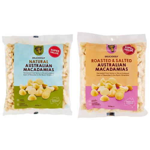 Group 1, Natural Australian Macadamias 600g