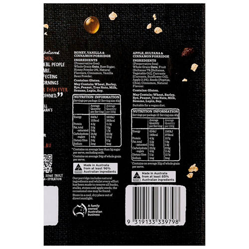 Nutrients 1, Porridge Sachets 24pk 960g