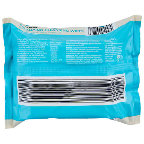Front shot 3, Verde Cleansing Wipes 25pk