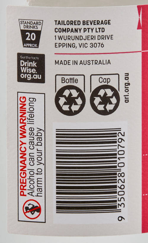 Nutrients 1, Raspberry Vodka 700ml