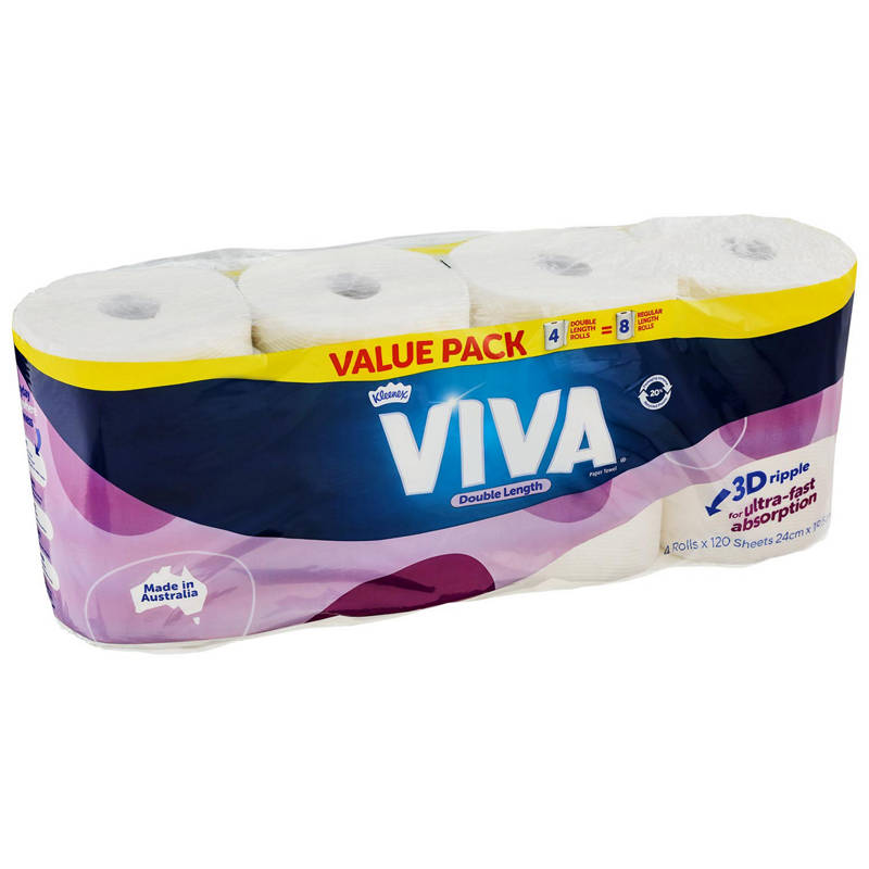 VIVA Paper Towel Double Length 4 Pack