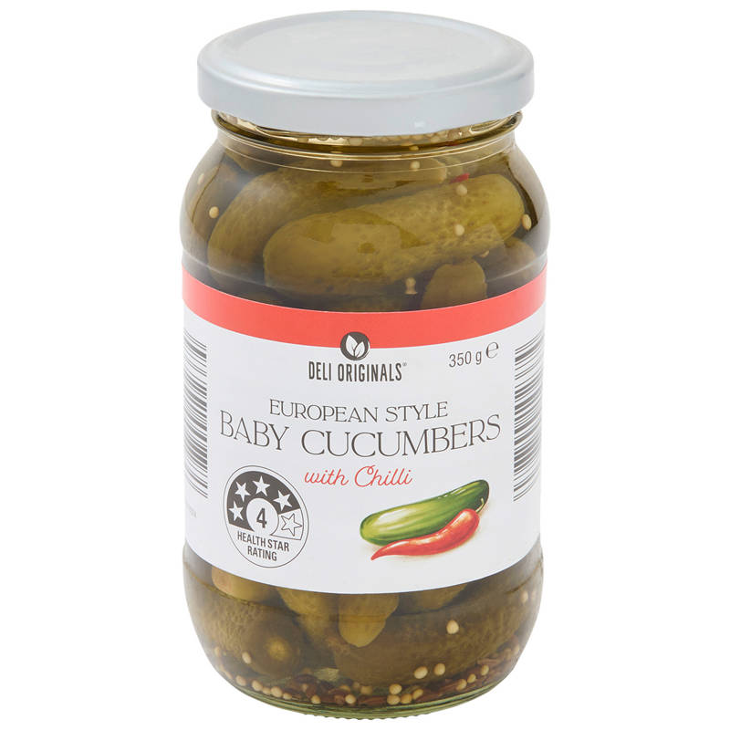 Baby Cucumbers With Chilli 350g