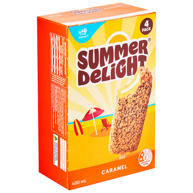 MONARC Summer Delight Caramel 4 Pack 400ml
