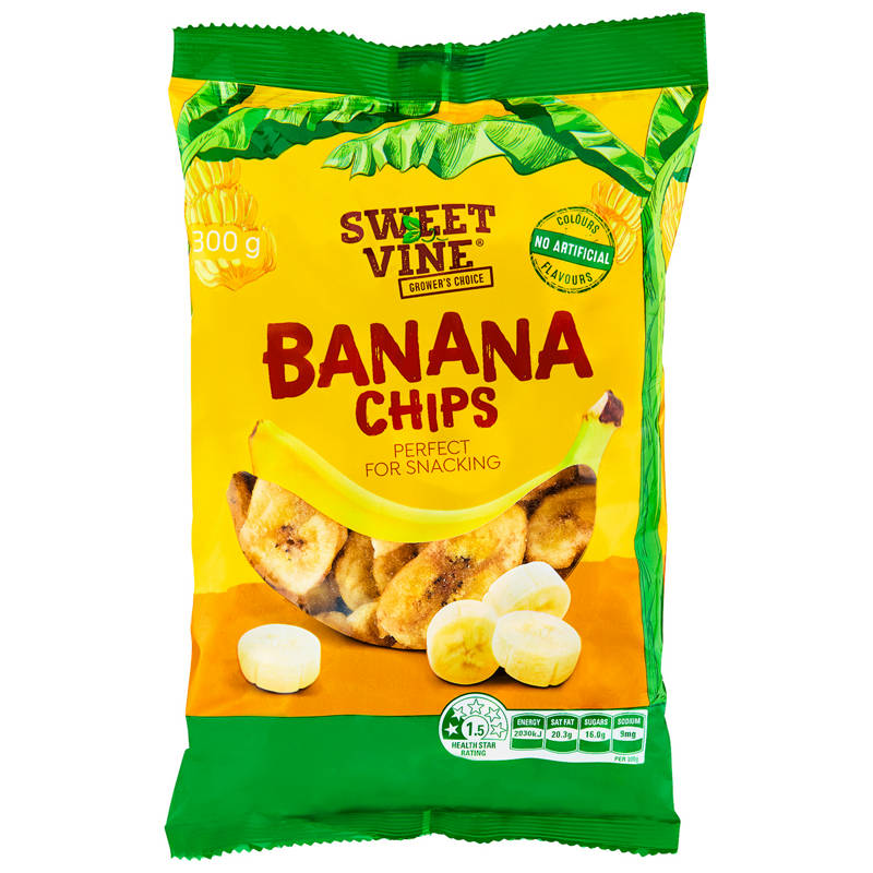SWEET VINE Banana Chips 300g
