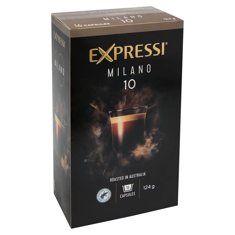 Milano Coffee Capsules 16 Pack 124g