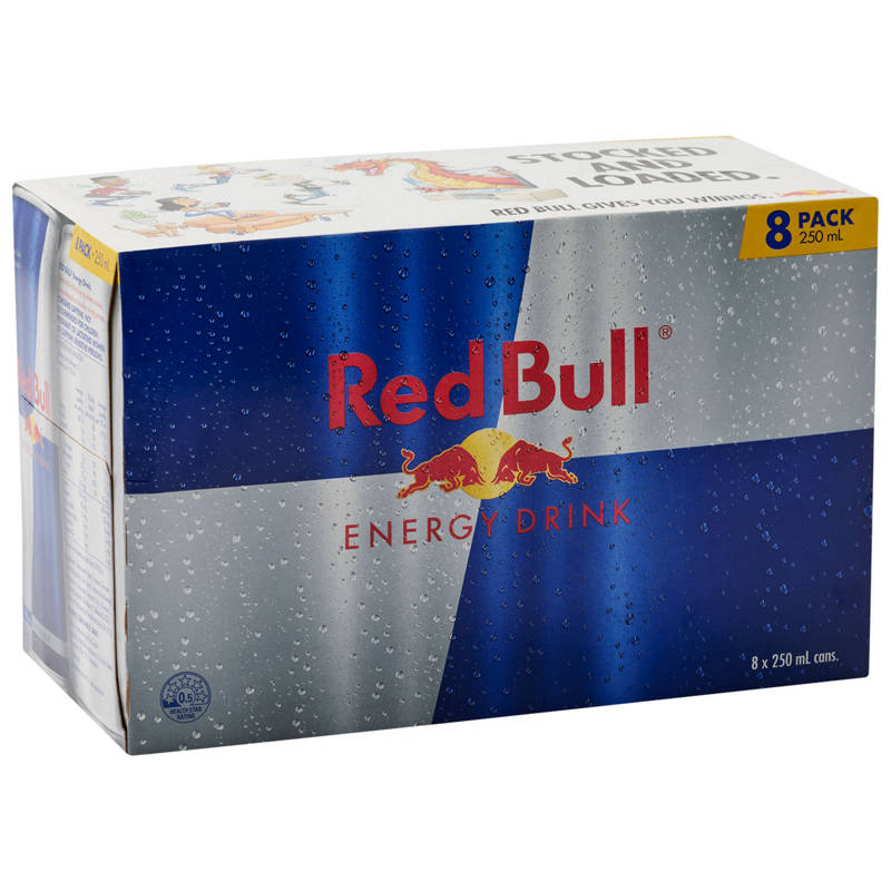 RED BULL Energy Drink 8 Pack 250ml