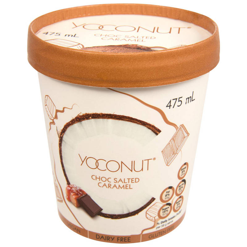 YOCONUT Dairy Free Frozen Dessert Choc Salted Caramel 475ml